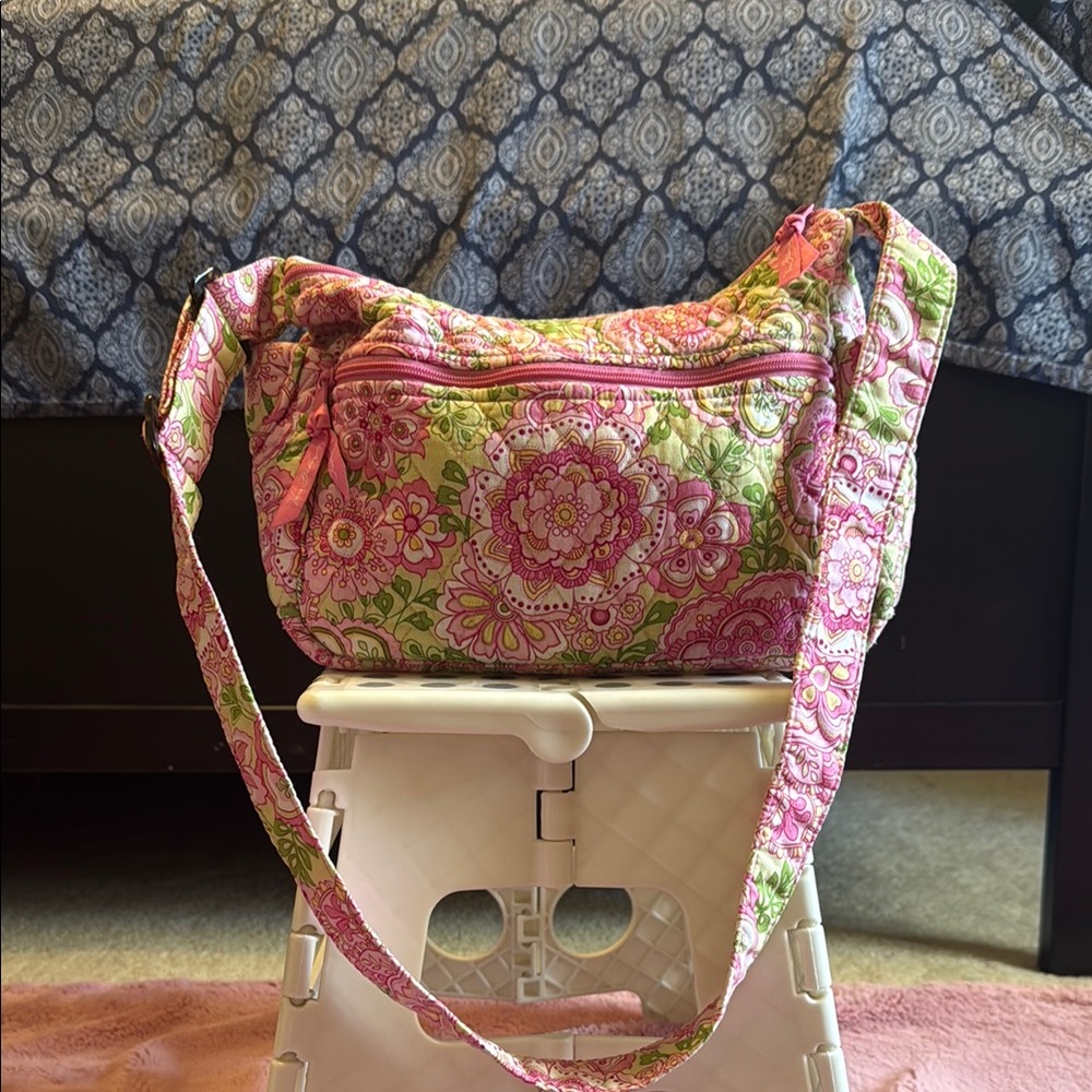 Vera Bradley Floral Pink and Green Women's Bag